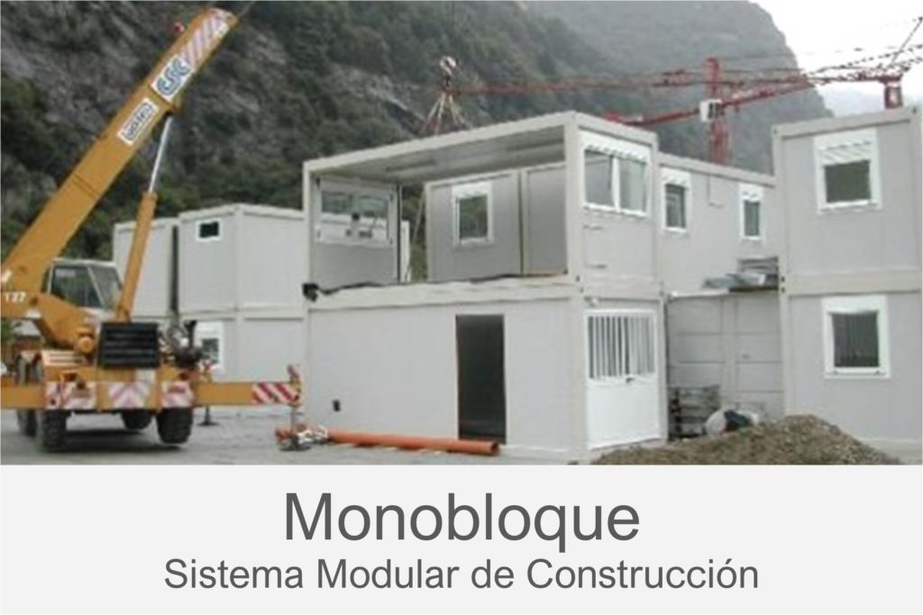 Casetas para oficinas de obra y campamentos - Sistema Monobloque