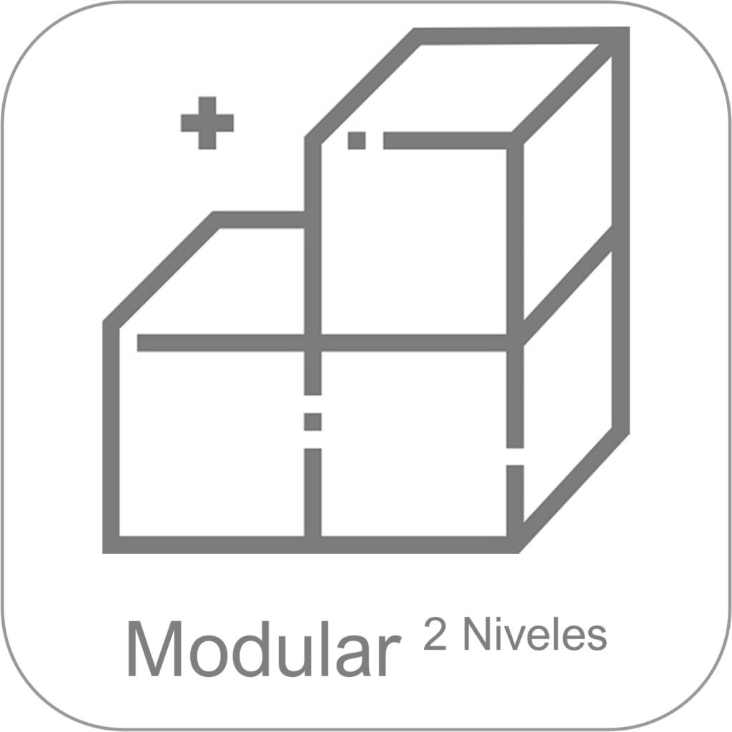 Monobloque EUR50 - Oficinas móviles - Modular - dos niveles